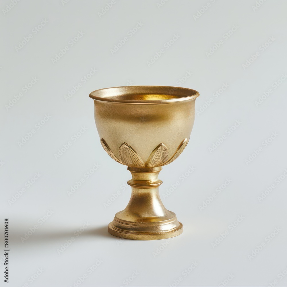 trophy golden cup, in white background trophy golden cup, in white background