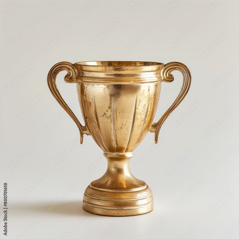 trophy golden cup, in white background trophy golden cup, in white background