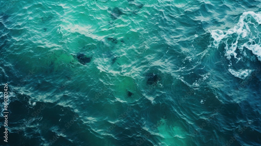 tranquil dark teal sea surface background