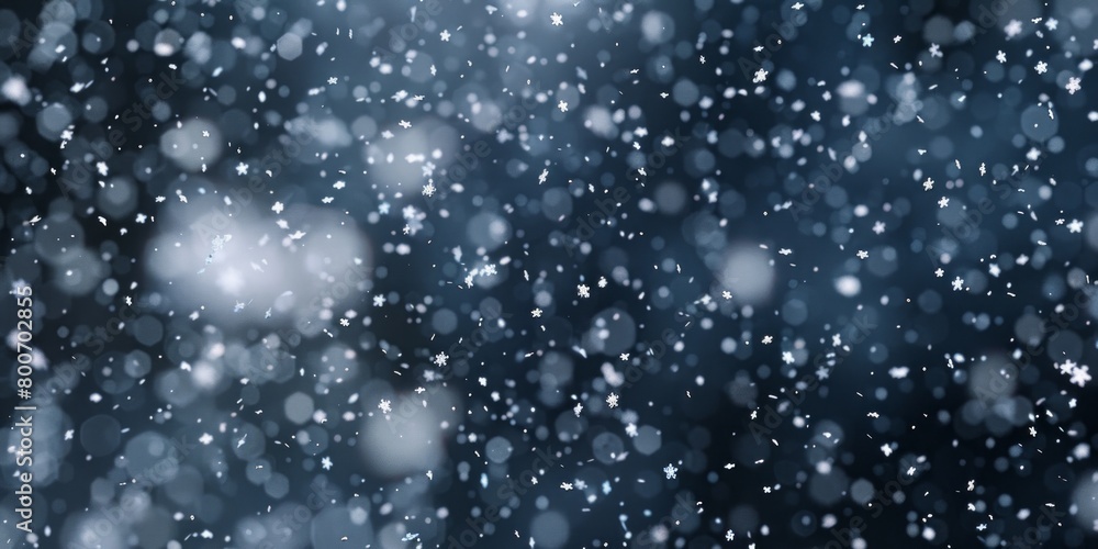 Black and white photo capturing snowflakes falling from the sky. Timeless and serene winter moment Black and white photo capturing snowflakes falling from the sky. Timeless and serene winter moment