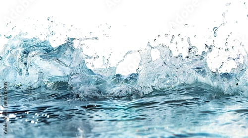 Water wave  Sea wave illustration isolated on white background 