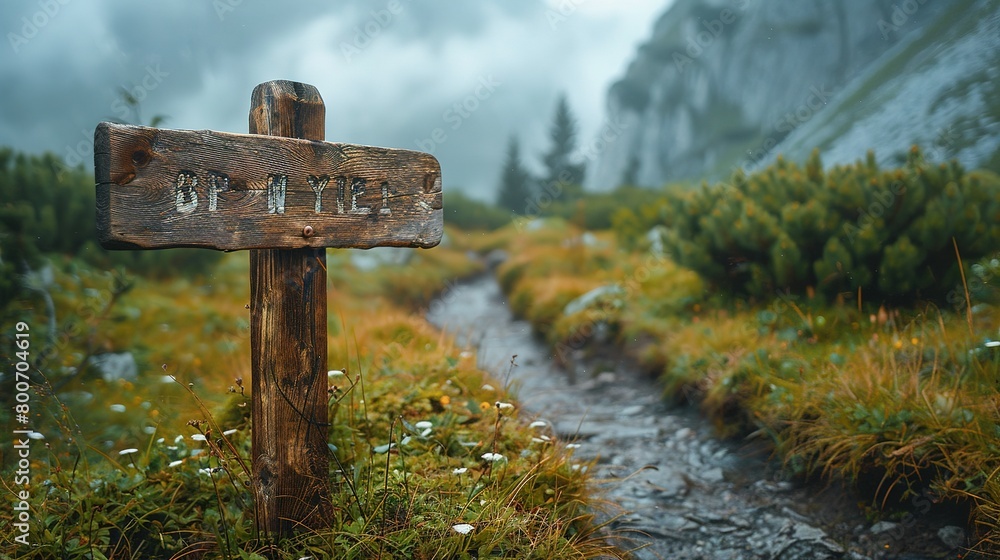 Village Wanderlust: Directional Signpost in Isolation Village Wanderlust: Directional Signpost in Isolation