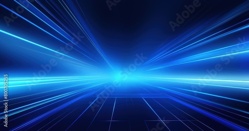 futuristic blue light streaks speed background