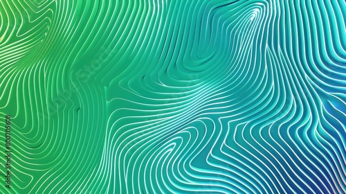 abstract gradient wave design in green and blue