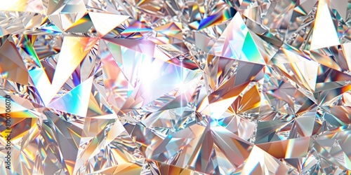 Close-up view of dazzling blue diamond. Stunning and vibrant gemstone detail