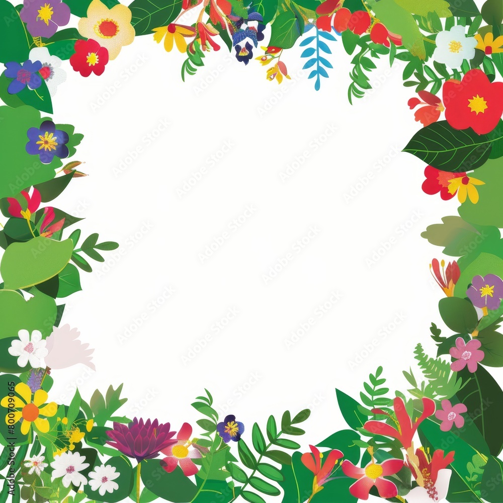 frame of flowers frame of flowers