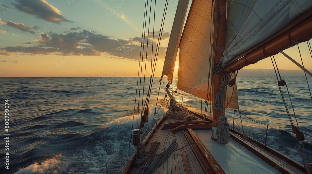 Fototapeta premium sailboat on the ocean