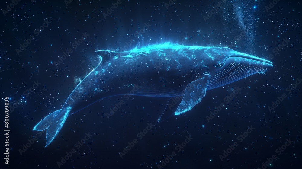 Fototapeta premium whale in the water