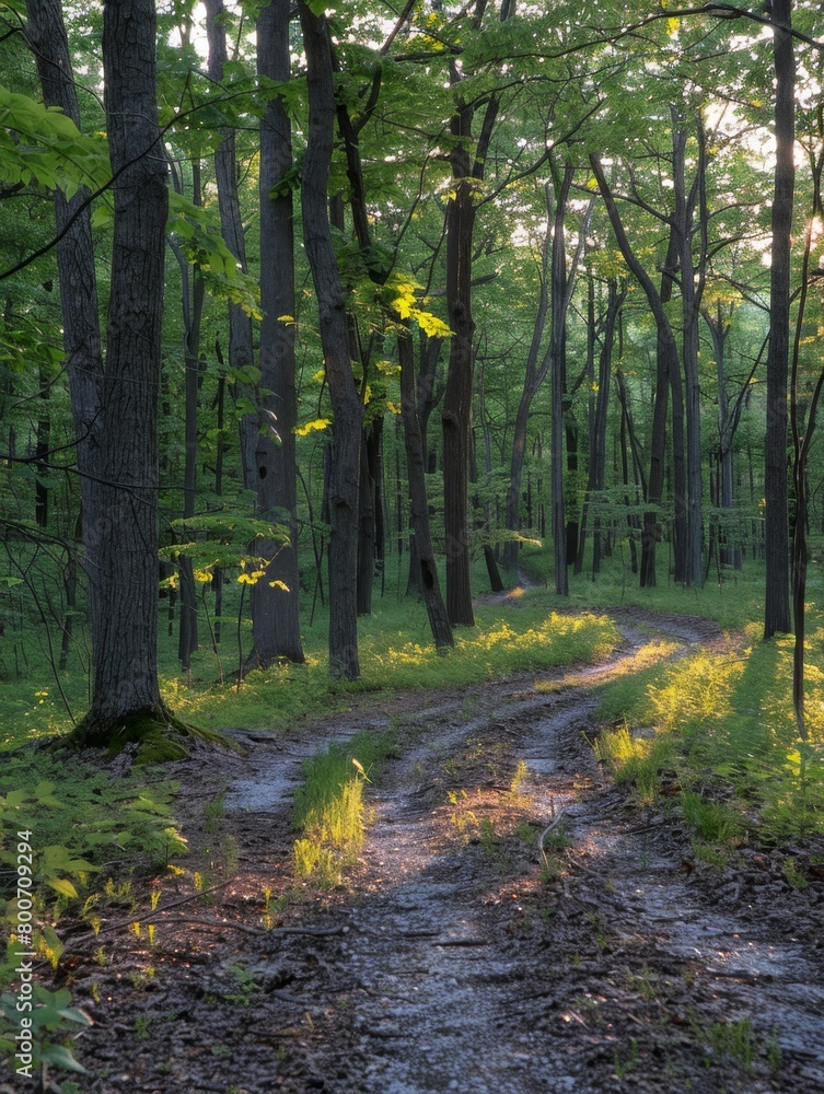 Obraz premium path in autumn forest