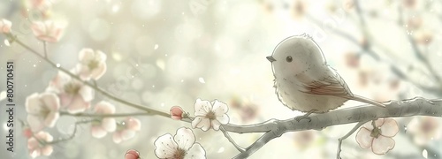 little bird in forest