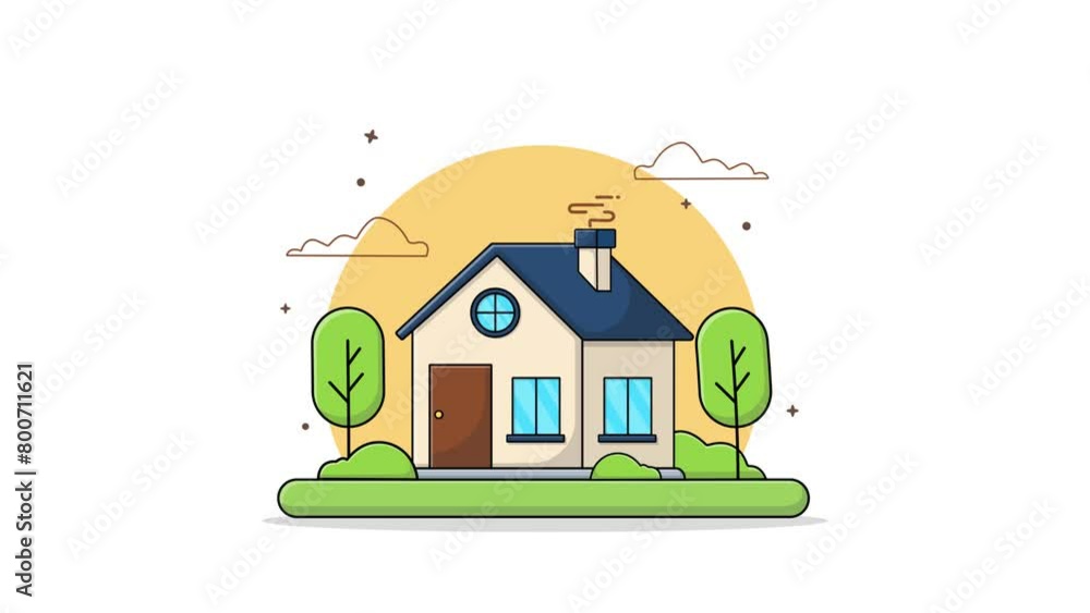 4K Beautiful House Animation 4K Beautiful House Animation