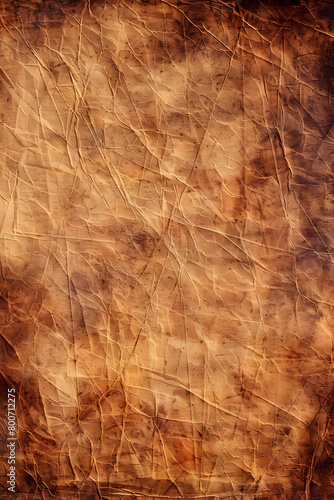 The image is a close up of a piece of paper with a brown background. The paper appears to be old and worn, with a textured surface. Scene is nostalgic and somewhat melancholic