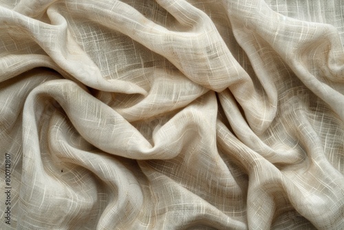 Natural linen texture as background - generative ai