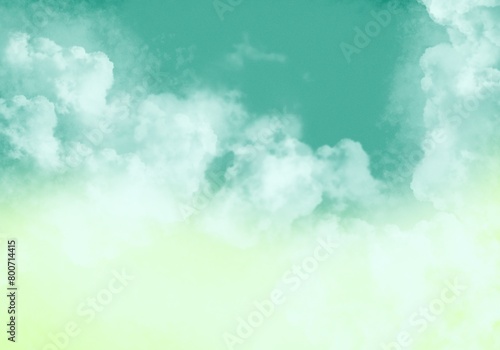 Cloudy Sky With Pastel Gradient Grunge Texture Abstract Background