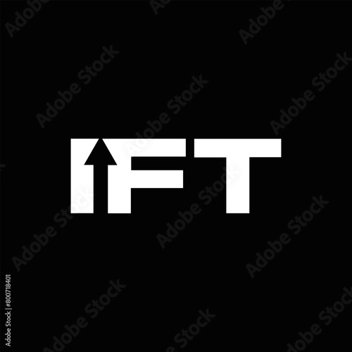 IFT set ,IFT logo. I F T design. White IFT letter. IFT, I F T letter logo design. Initial letter IFT letter logo set, linked circle uppercase monogram logo. I F T letter logo vector design.	