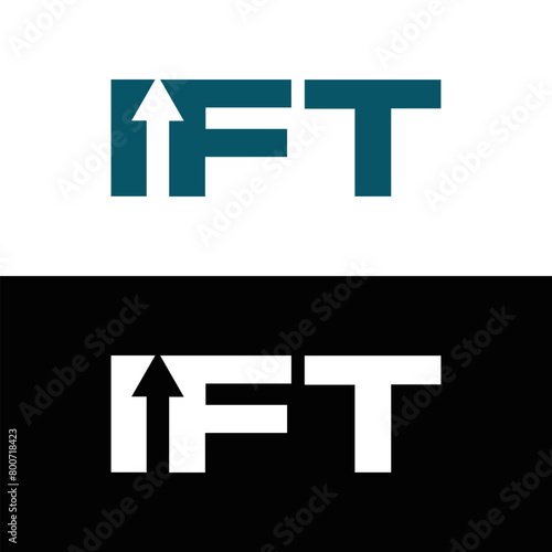 IFT set ,IFT logo. I F T design. White IFT letter. IFT, I F T letter logo design. Initial letter IFT letter logo set, linked circle uppercase monogram logo. I F T letter logo vector design.	