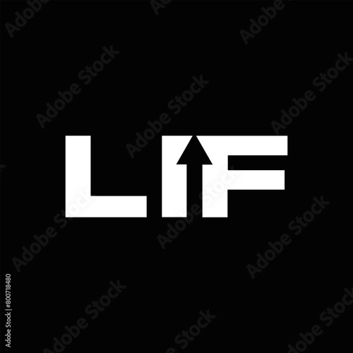 LIF set ,LIF logo. L I F design. White LIF letter. LIF, L I F letter logo design. Initial letter LIF letter logo set, linked circle uppercase monogram logo. L I F letter logo vector design.	