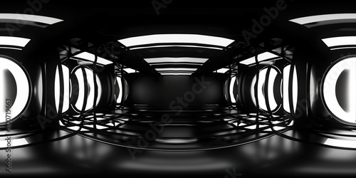 12K HDRI ABSTRACT, PANORAMA, SPHERICAL, ENVIRONMENT, BLACK BACKGROUND, LED AND NEON LIGTH MODERN.