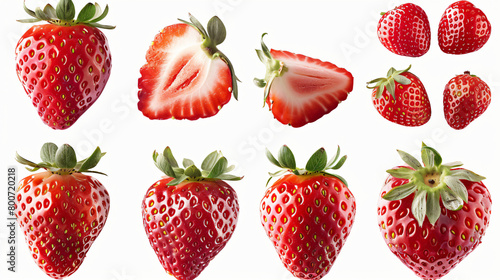 strawberry isolated on white background