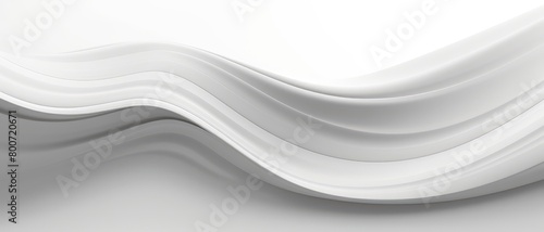 Pure white background with a hint of soft gray wave, minimalist and sophisticated,