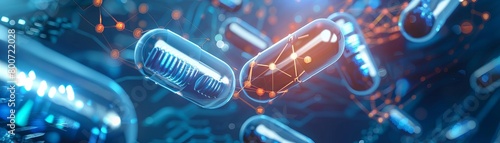 AI assisted drug discovery process, identifying potential new treatments