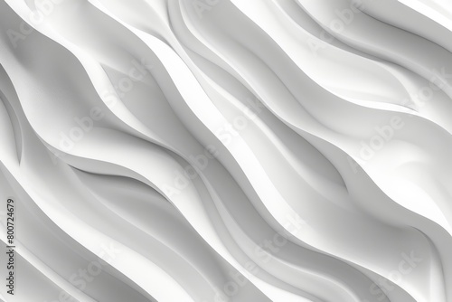 Graphic white 3D background with flowing lines.