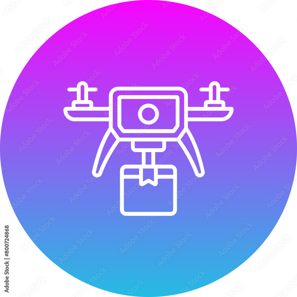 Drone Delivery Icon Drone Delivery Icon