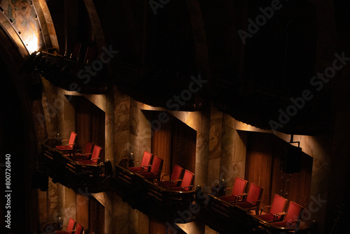 palcos en el interior del palacio de bellas artes México photo