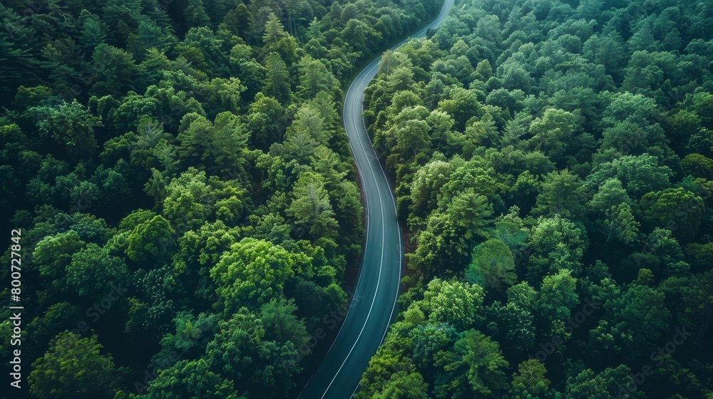 The road is surrounded by green trees. The road is narrow and winding. The trees are tall and lush. The road is surrounded by green trees. The road is narrow and winding. The trees are tall and lush.