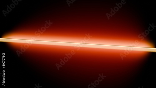 Abstract illustration of a glowing light bar in the dark
