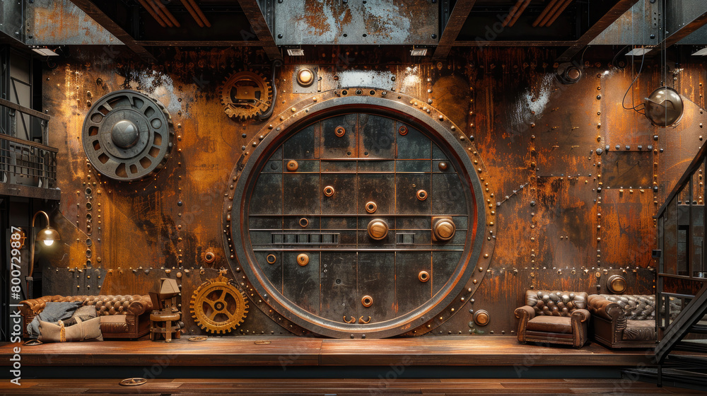 Fototapeta premium old radio in the factory