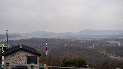 North Korea DMZ border landscape photo
