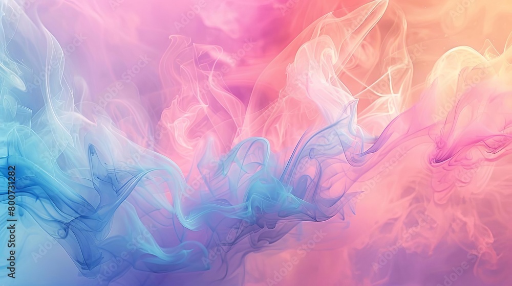 an abstract  blue, pink, and white smoke