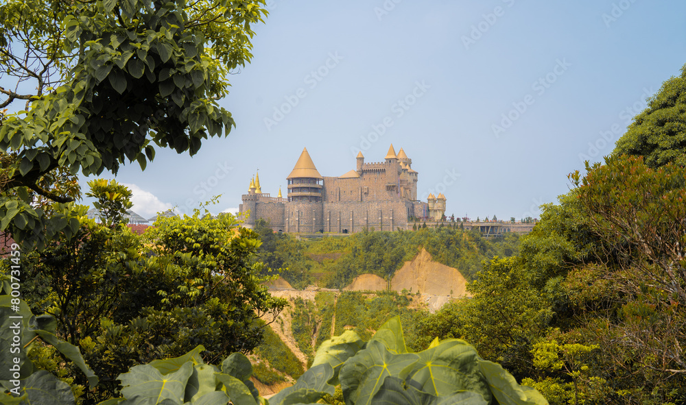 Naklejka premium Castle in the sky