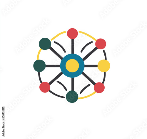 Network Map Icon for Marketing Connections