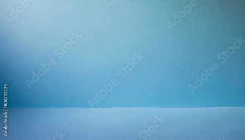 パステルブルーの部屋。奥行きのある水色の空間。無地素材。レイアウト。Pastel blue room. A deep light blue space. Plain material. layout.
