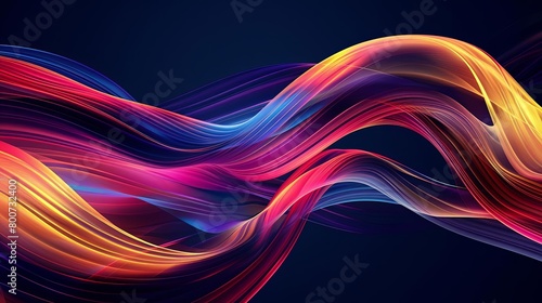 an abstract colorful waves