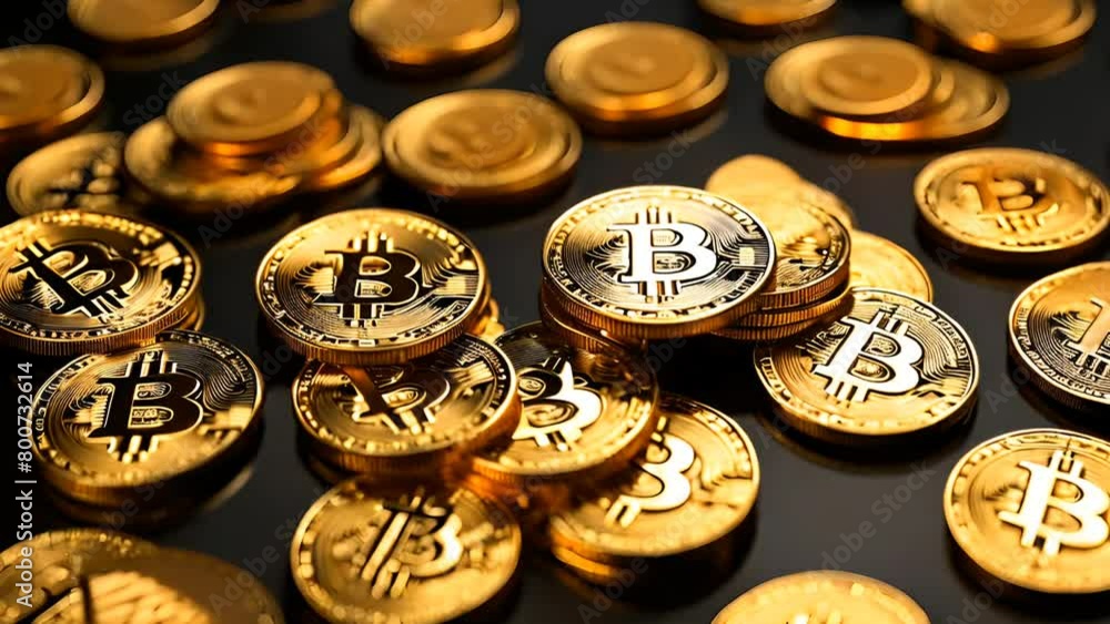 Bitcoin cryptocurrency coin on the background of the financial chart. 3D rendering, bitcoin with price chart, AI Generated Bitcoin cryptocurrency coin on the background of the financial chart. 3D rendering, bitcoin with price chart, AI Generated