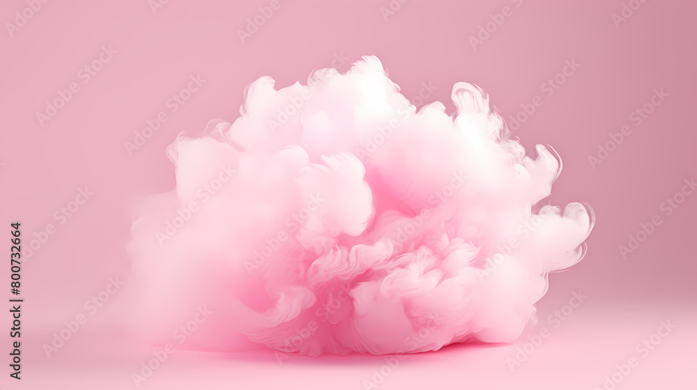 Clouds on pink background