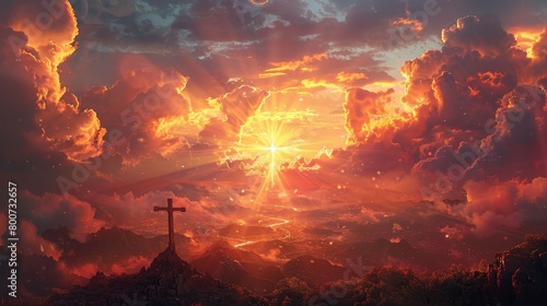 The end of the world is coming. The sky is on fire. Jesus is coming.