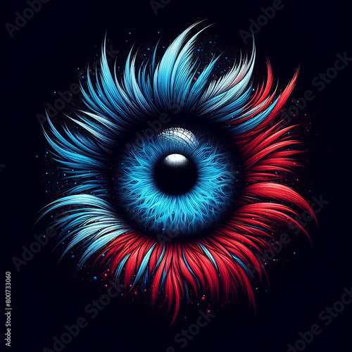 Illustrations of abstract eye background, blue eyes , eyes illustrator design 