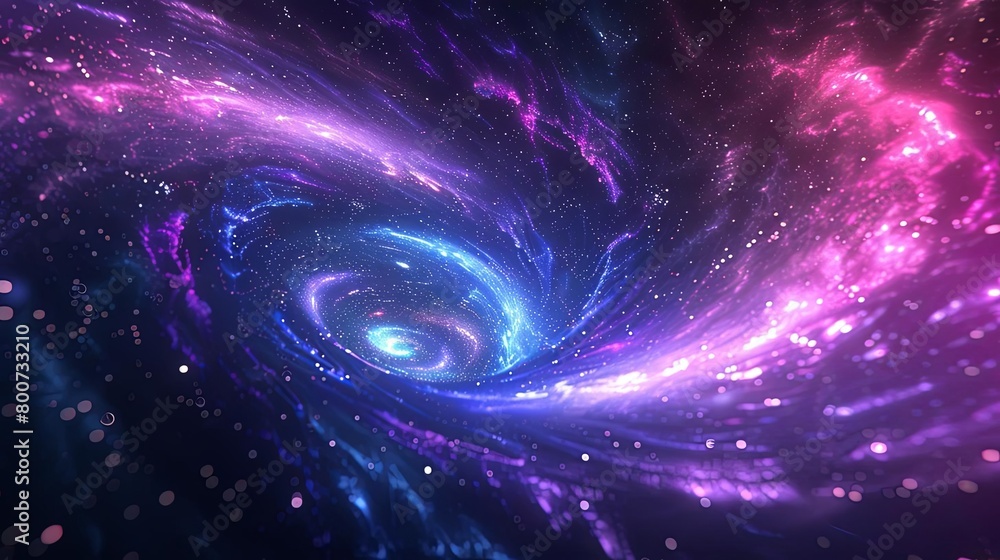 a colorful spiral galaxy with a prominent cluster of stars in the center, surrounded by a dark dust a colorful spiral galaxy with a prominent cluster of stars in the center, surrounded by a dark dust