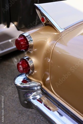 tail fin of a classic american car