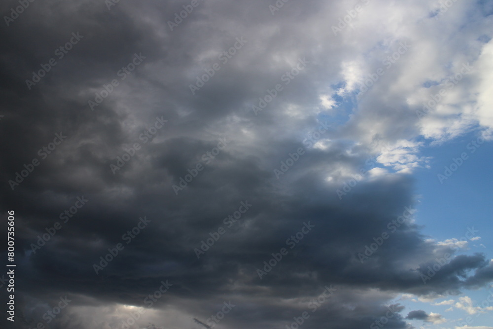 Beautiful dark cloudy sky before the thunderstorm Beautiful dark cloudy sky before the thunderstorm