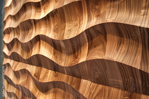 Textured Walnut Wood Panels: Elevating Bespoke Interior Designs with Plywood, Furniture, and Ceramic Craftsmanship