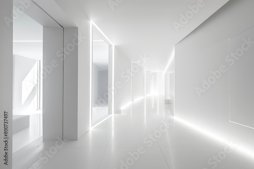 Minimalistic White Loft: Elegance of Light in Modern Interior