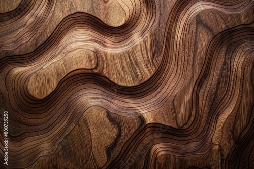 Detailed Walnut Grain Patterns: A Blend of Tree Design and Nature photo