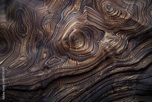 Detailed Walnut Grain Patterns: Natural Tree Design Blending in Nature