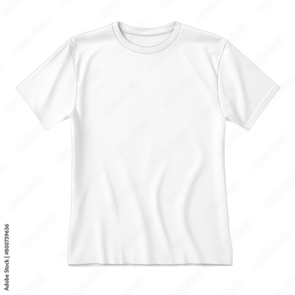 White T-shirt isolated on transparent background White T-shirt isolated on transparent background