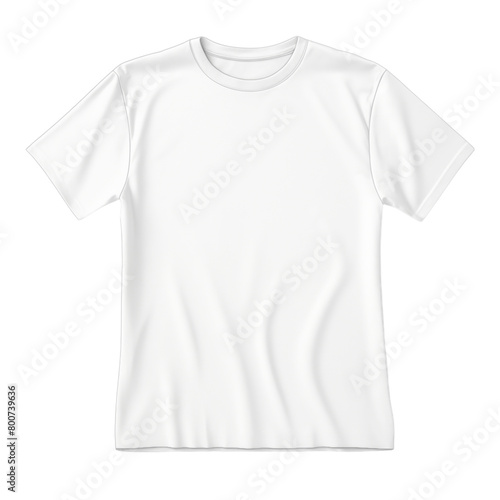 White T-shirt isolated on transparent background